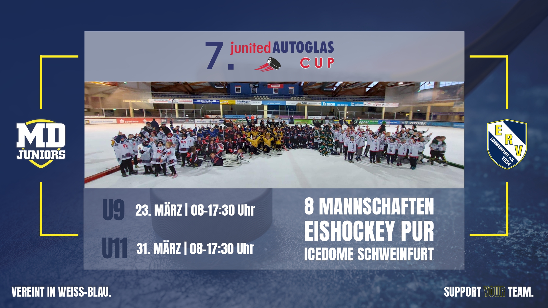 7. junited Autoglas CUP – Eishockey Turnier Alterklasse U9 und U11